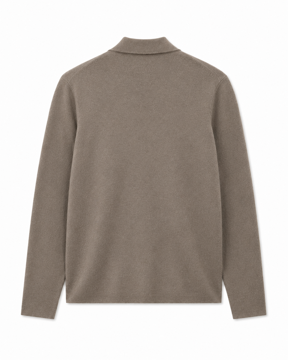 Samsøe Samsøe half-zip strikbluse i Stone Gray, bluse med halvt lynlås og blødt, strikket materiale.