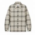 Samsøe Samsøe Taka JS overshirt i tern, afslappet trøje med klassisk mønster, vist i et holdt og stilfuldt design